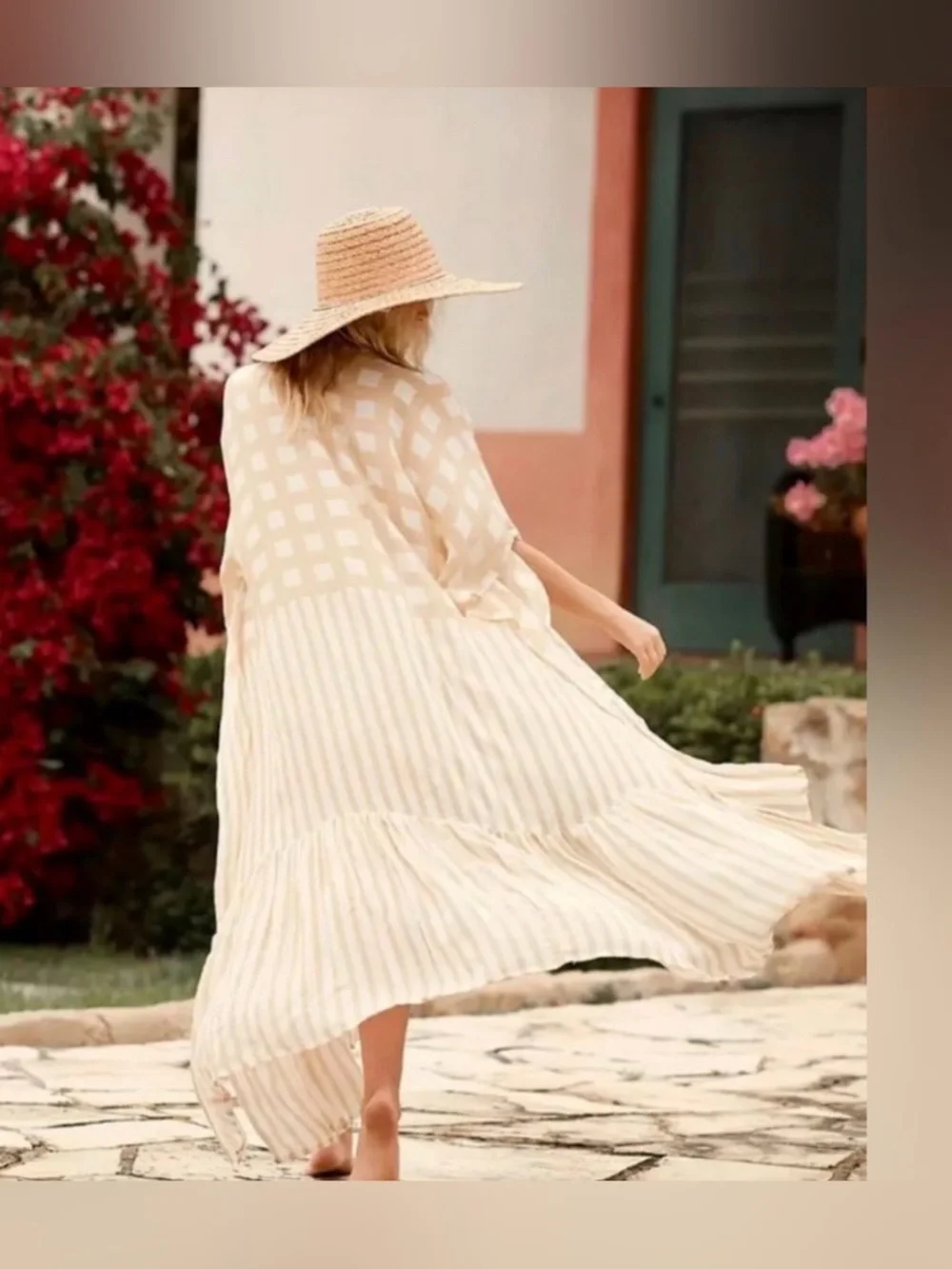 Free People Kenna Kimono Top Duster Gauzy Maxi ONE SIZE